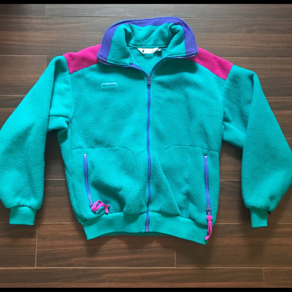 Women’s Vintage Columbia Fleece Zip Up Jacket